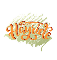 Hayride Lettering