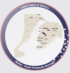 Map Kenai Peninsular Borough In Alaska