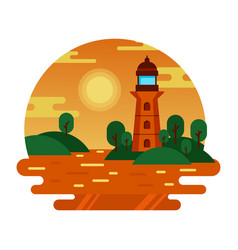 Basic Lighthouse Sunset