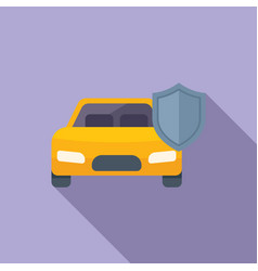 Secured New Car Icon Flat Business Risk