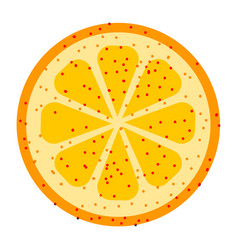 Slice Of Mandarin Orange Or Citrus Fruit