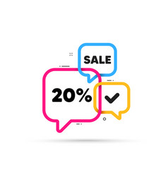 20 Percent Off Sale Discount Offer Price Sign