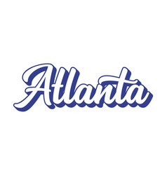 Handwritten Word Atlanta Name Of State Capital Of