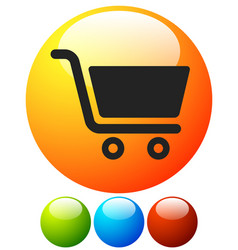 Icon With Shopping Cart Symbol Ecommerce Online