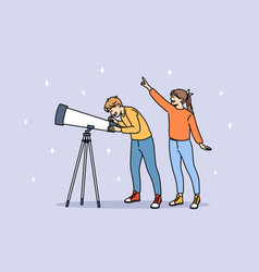 Astronomy And Looking At Stars Concept