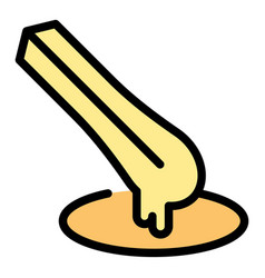 Fried Churro Icon Flat