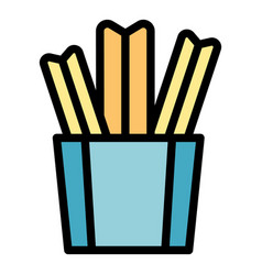 Crunchy Churro Icon Flat