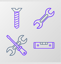 Set Line Construction Bubble Level Screwdriver