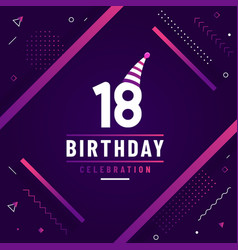 18 Years Birthday Greetings Card 18th