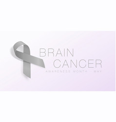 Brain Cancer Awareness Calligraphy Poster Design