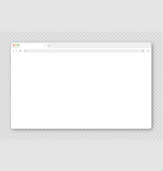 Blank Web Browser Window With Tab Toolbar And