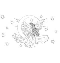 Fairy Tale Lumberjack Coloring Page Royalty Free Vector