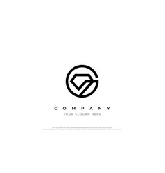 Initial Letter G Diamond Logo Design