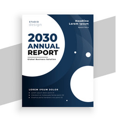 Modern Annual Report Booklet Design For Data