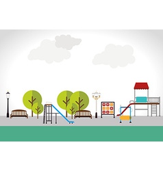 Park design over white background Royalty Free Vector Image