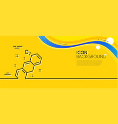 Chemical Formula Line Icon Chemistry Lab Sign