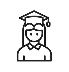 Graduate Girl Icon