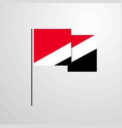 Principality Of Sealand Waving Flag Design