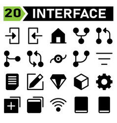 User Interface Icon Set Include Log In Account