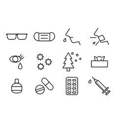 Simple Icon Set For Hay Fever