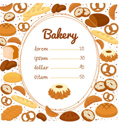 Bakery Menu Or Price Poster