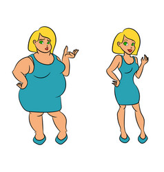 Fit Cartoon Weight Loss Women Diet