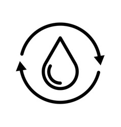 Recycle Water Isolated Icon Badge Logo