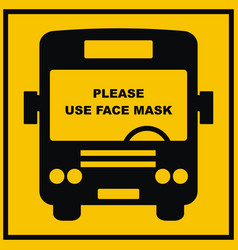 Bus Face Mask Banner