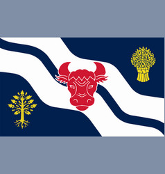 Flag Of Oxfordshire Ceremonial County England