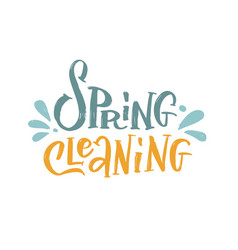 Spring Cleaning - Textured Lettering Text For Card