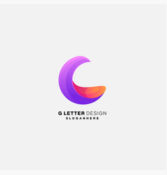 Initial G Logo Gradient Color Symbol