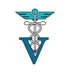 Isolated Caduceus And Vet Design