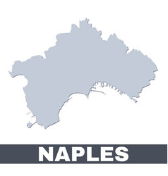 Naples Outline Map Map City Area