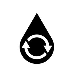 Recycle Water Isolated Icon Badge Logo