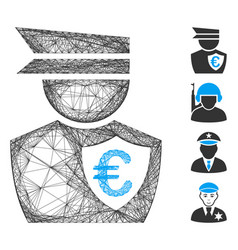 Hatched Euro Commissioner Mesh