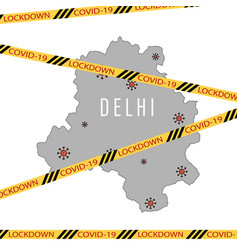 India National Delhi State Lockdown Due