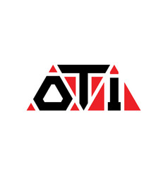 Oti Triangle Letter Logo Design With Triangle