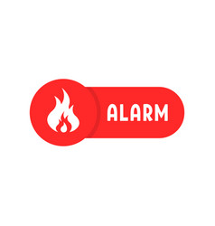 Simple Red Fire Alarm Bubble