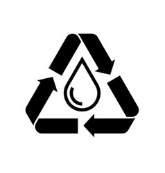 Recycle Water Isolated Icon Badge Logo