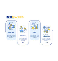 Cash Flow Layout With Creative Linear Icon Concept