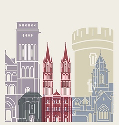 Caen Skyline Poster