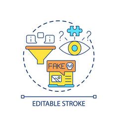 Fake News Detection Concept Icon