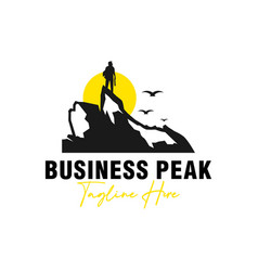 Peak Businessman Logo Design