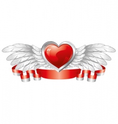 Red angel shield Royalty Free Vector Image - VectorStock