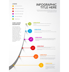 Vertical Infographic Timeline Template