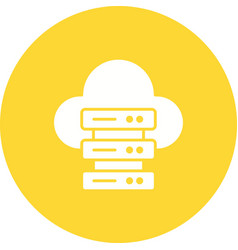 Cloud And Server Data Icon Image