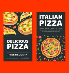 Delicious Italian Pizza Free Delivery Flyer