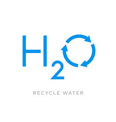 Recycle Water Isolated Icon Badge Logo