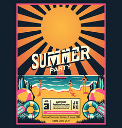 Flyer Poster Summer Beach Party