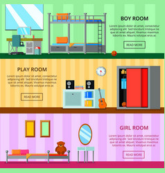 Teen Room For Girl And For Boy Playing Space Set